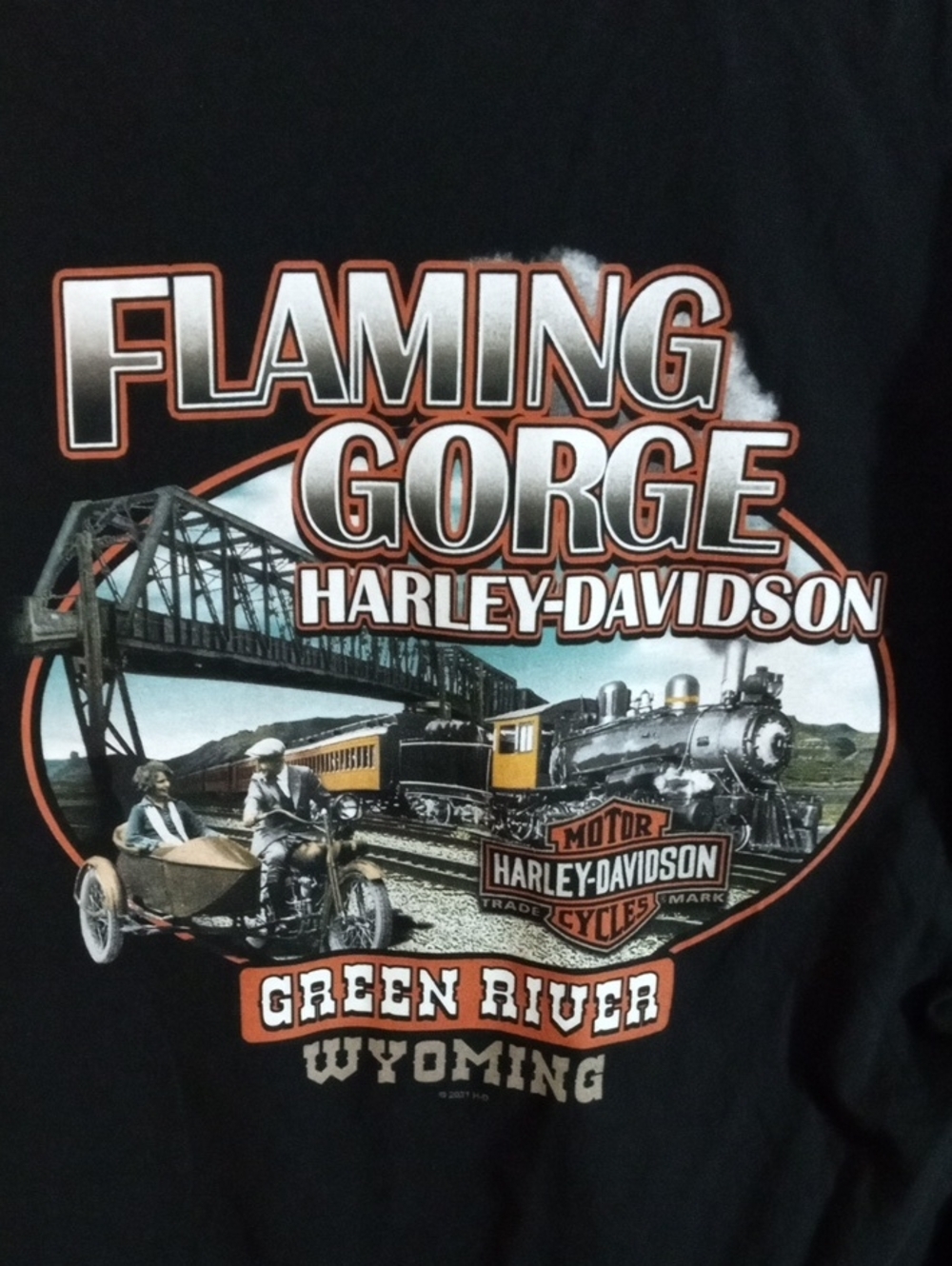 Harley-Davidson Black Long Sleeve Tee Shirt Men’s Large - Picture 3 of 6